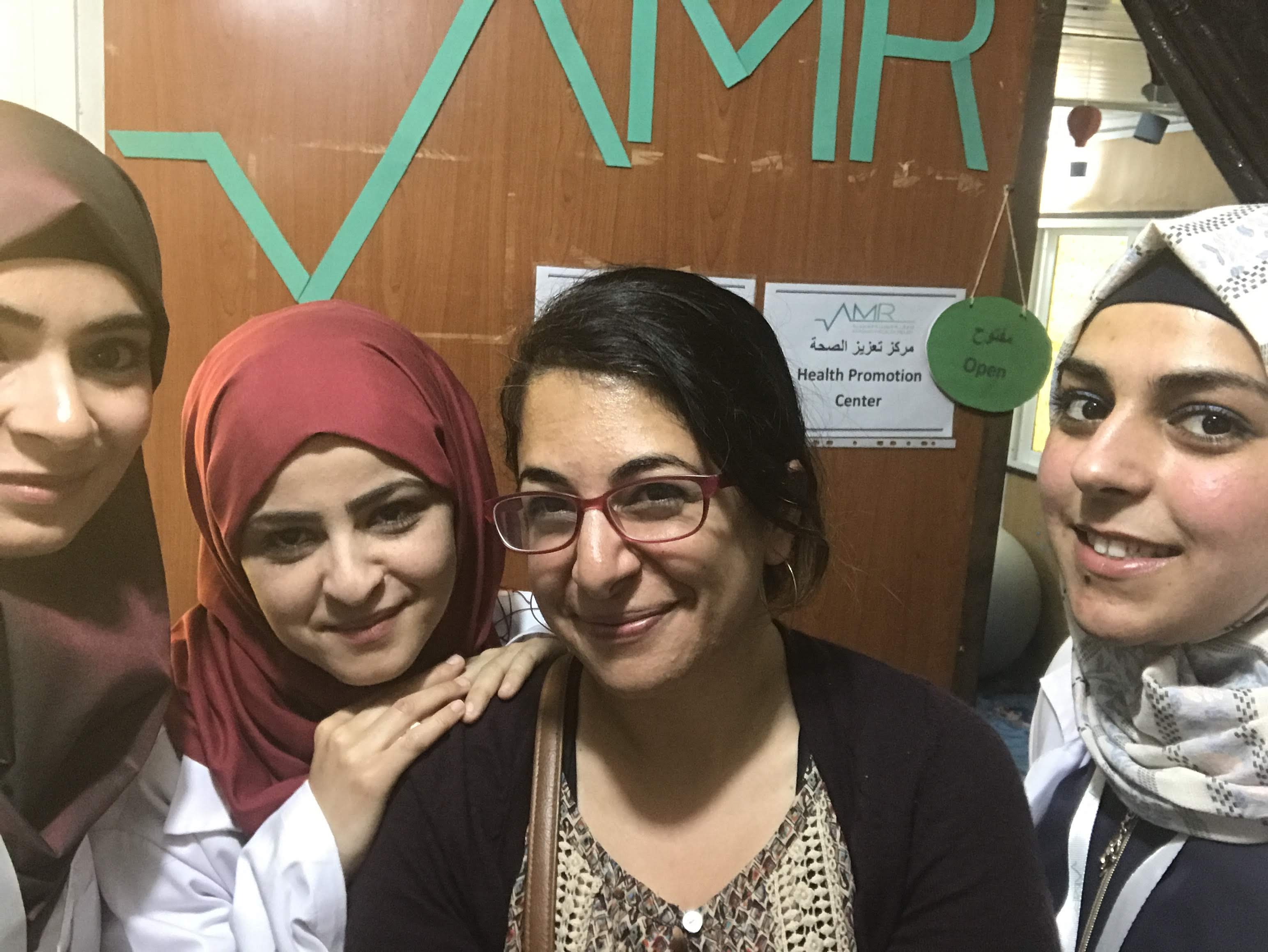 Dr. Shereen Naser and 3 women smiling
